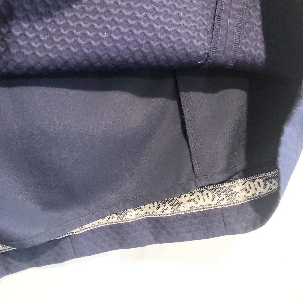 Lilly Pulitzer Coral Gabby Sleeveless Shift Dress True Navy White 4 NWT - Picture 11 of 15